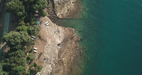 Colorgraded drone footage over croatia beaches and seas.Drone Settings:D-log / sharpening +1 kontr