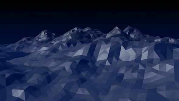 Digitally generated video of mountain 