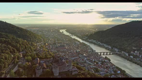 Aerial View of Heidelberg Germany