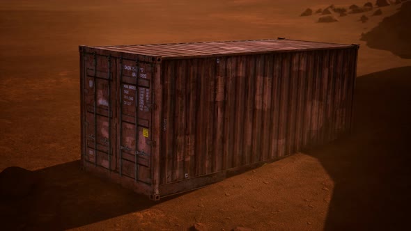 Abandoned Shipping Container in the Desert