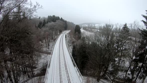 Railway in Winter