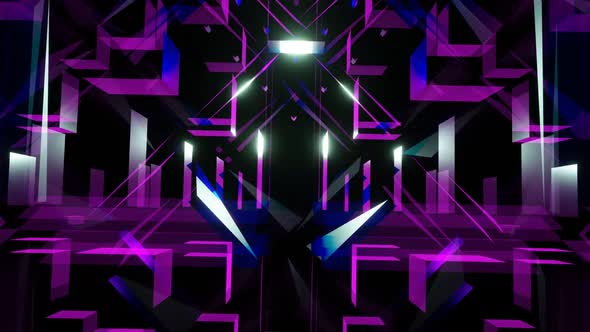 Vj Loop Background Of Multicolored Flashing Lights 02