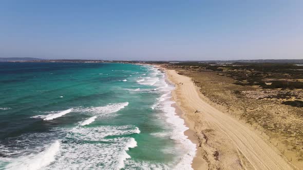 Incredibly Beautiful Beach on the Formentera Island