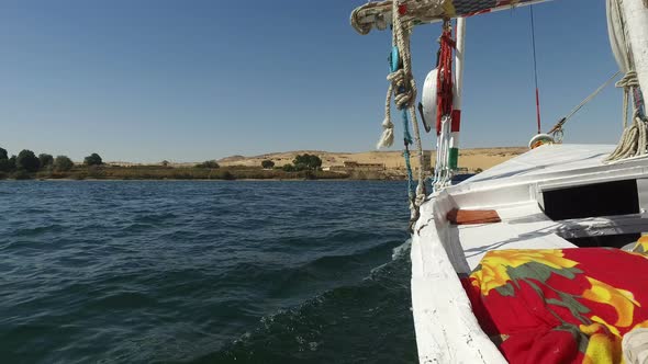 Felucca sailing down the Nile