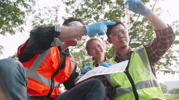 Academicians take Colorimetric method of factory wastewater to check acidity, alkalinity