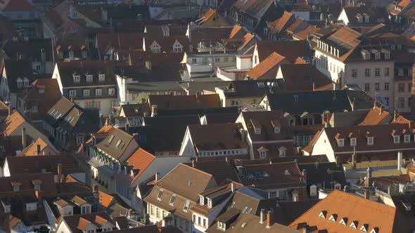 High angle view of buildings in Heidelberg