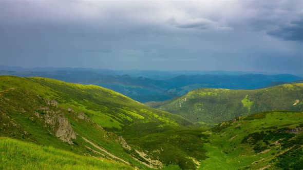 Rainbow in the Mountains