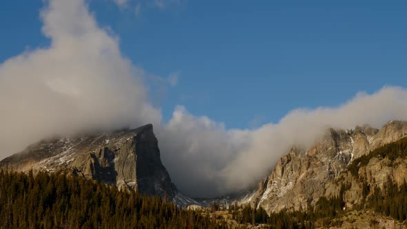 Time Lapse of clouds above the Rocky Mountains