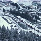 Aerial view with the trees covered in heavy snow. - VideoHive Item for Sale