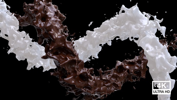 Chocolate & Milk Flow Mixed 4K alt