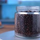 Black Coffee Grains In Jar - VideoHive Item for Sale