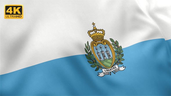 San Marino Flag - 4K