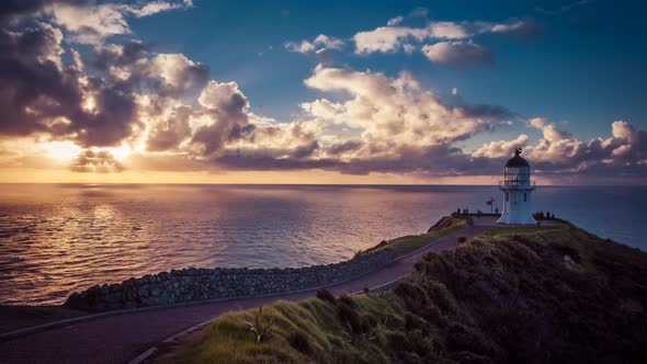 North Cape in New Zealand timelapse