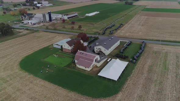 Amish Wedding in an Amish Farm Captured by a Drone