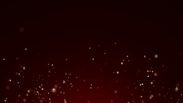 Fire Sparkles Looped Background