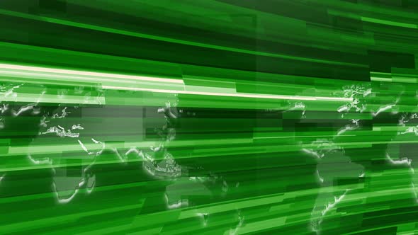 Digital Technology stripes Green Color News Background