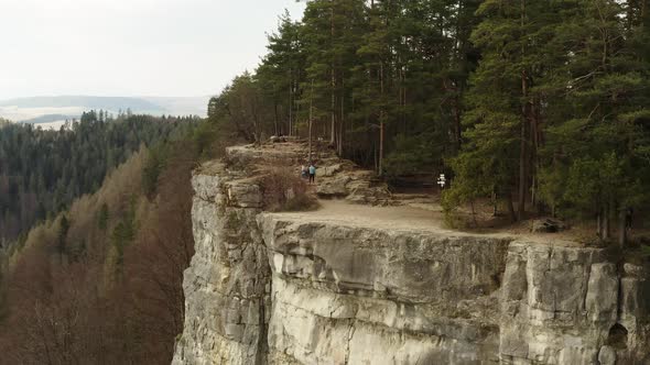 A view of the Tomasovsky vyhlad recreational zone in the Slovak Paradise National Park in Slovakia