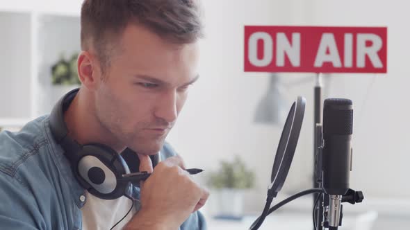 Man Working on Radio