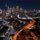 Night City Skyline Highway Traffic - VideoHive Item for Sale