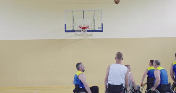 Persons with Disabilities Play Basketball in the Modern Hall