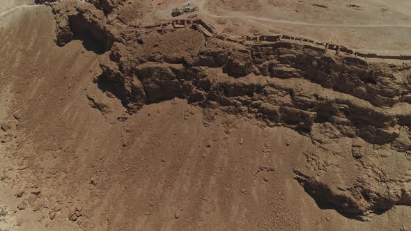 Aerial of Masada