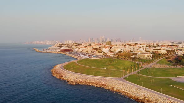 Tel Aviv Aerial View from Jaffa