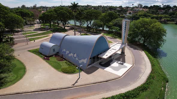 Pampulha lake at downtown Belo Horizonte Minas Gerais Brazil