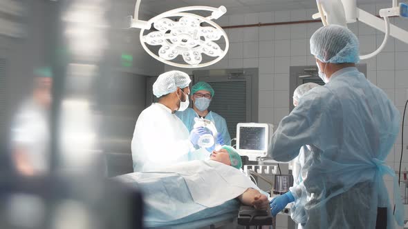 Operating Room Surgery in Hospital