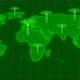 Green Color Network Tower Wave Signal Animated On World Map - VideoHive Item for Sale