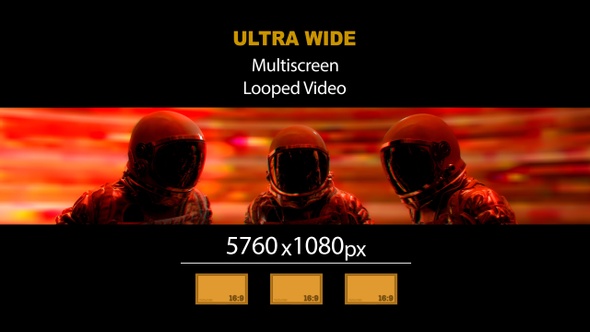 Ultra Wide HD Astronauts Spacial Ligths 01