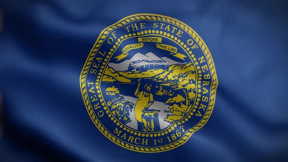 Nebraska State Flag Front