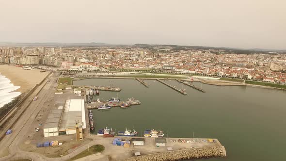 City Harbour of Póvoa de Varzim, Portugal