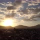 Cloudy aerial shot in sunset, Mexico city - VideoHive Item for Sale