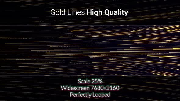 Gold Particle Lines Background