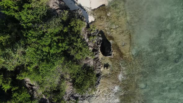 Indian Ocean Near the Shore of Zanzibar Tanzania