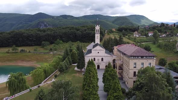 Franciscan Monastery Of Rama Beside Ramsko Lake, Prozor Rama, Bosnia And Herzegovina V8 alt