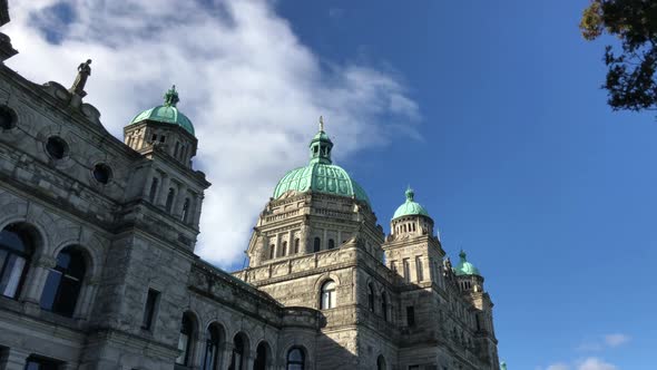 Hyper lapse of Victoria parliament Architecture dome