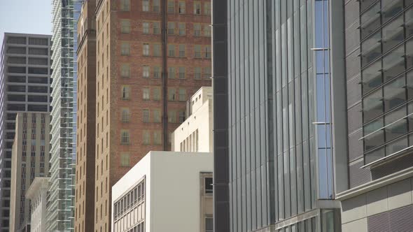 Tilt up of tall buildings 