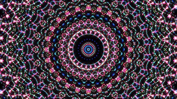 Abstract Kaleidoscope pattern with full colors. Magic mandala alt