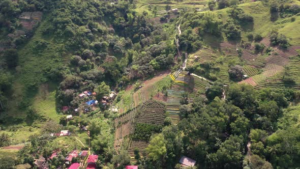 Aerial View of Philippines Rural Village