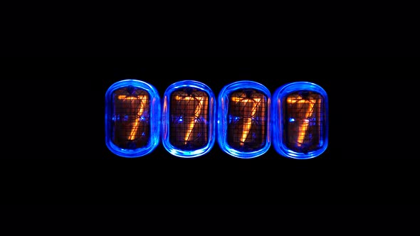 Counting Time Counters, Numerical Counter From 9 To 0, Gas Discharge Indicator Nixie Tube