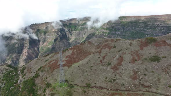 Island of Madeira High Rocky Cliffs