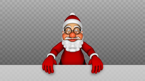 Santa 3D Character - Show Billboard alt