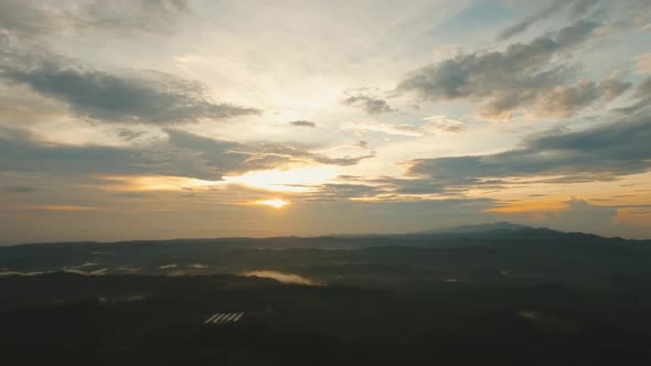 Tropical Landscape at Sunset BaliIndonesia