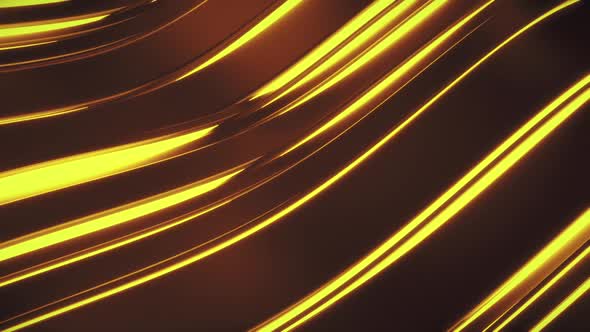 Yellow Glow Wavy Lines