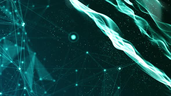 4K Futuristic network and soft background (loopable) alt