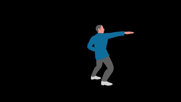 2D Businessman Dancing Loop alt