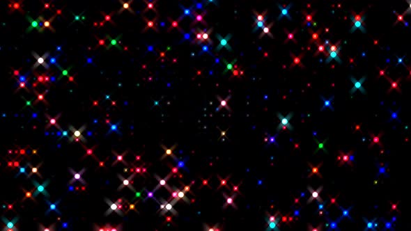 dots wave motion, colorful, on black background