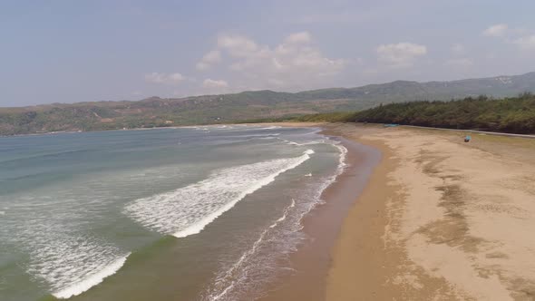 Sandy Beach in Tropical Resort