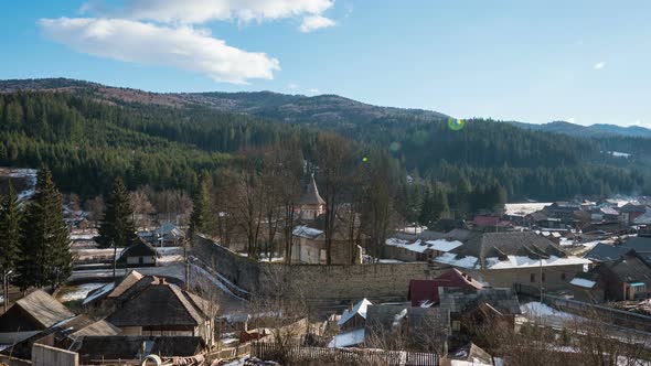 Timelapse of Voronet village